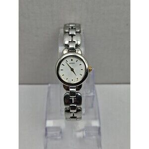 Vintage Seiko Womens Bracelet Dress Watch Silver Tone Japan Quartz New Battery